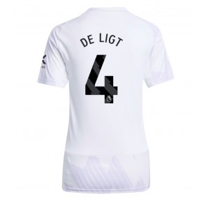 Manchester United Matthijs de Ligt #4 Udebanetrøje Dame 2025-26 Kortærmet